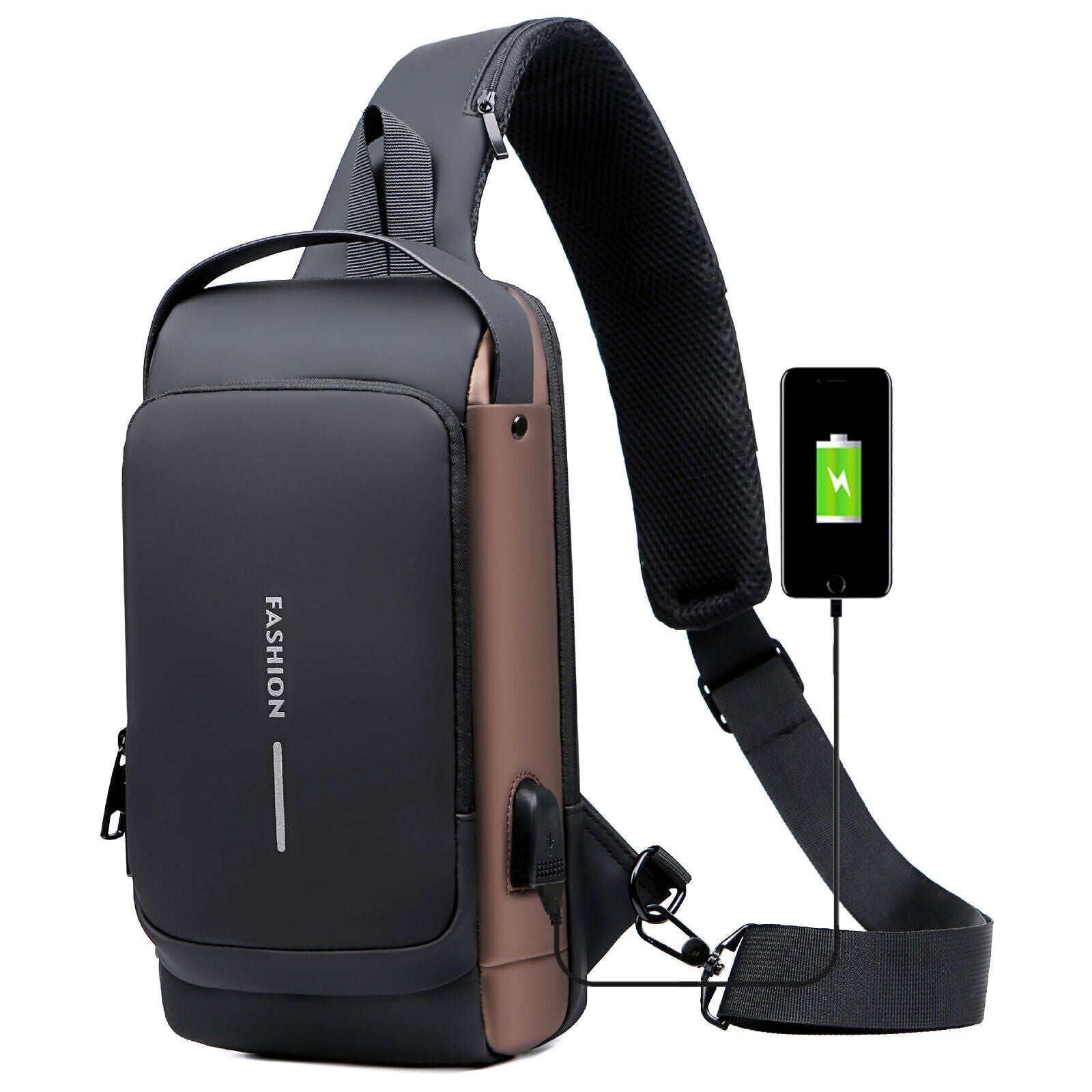 Secure Crossbody Charging Bag