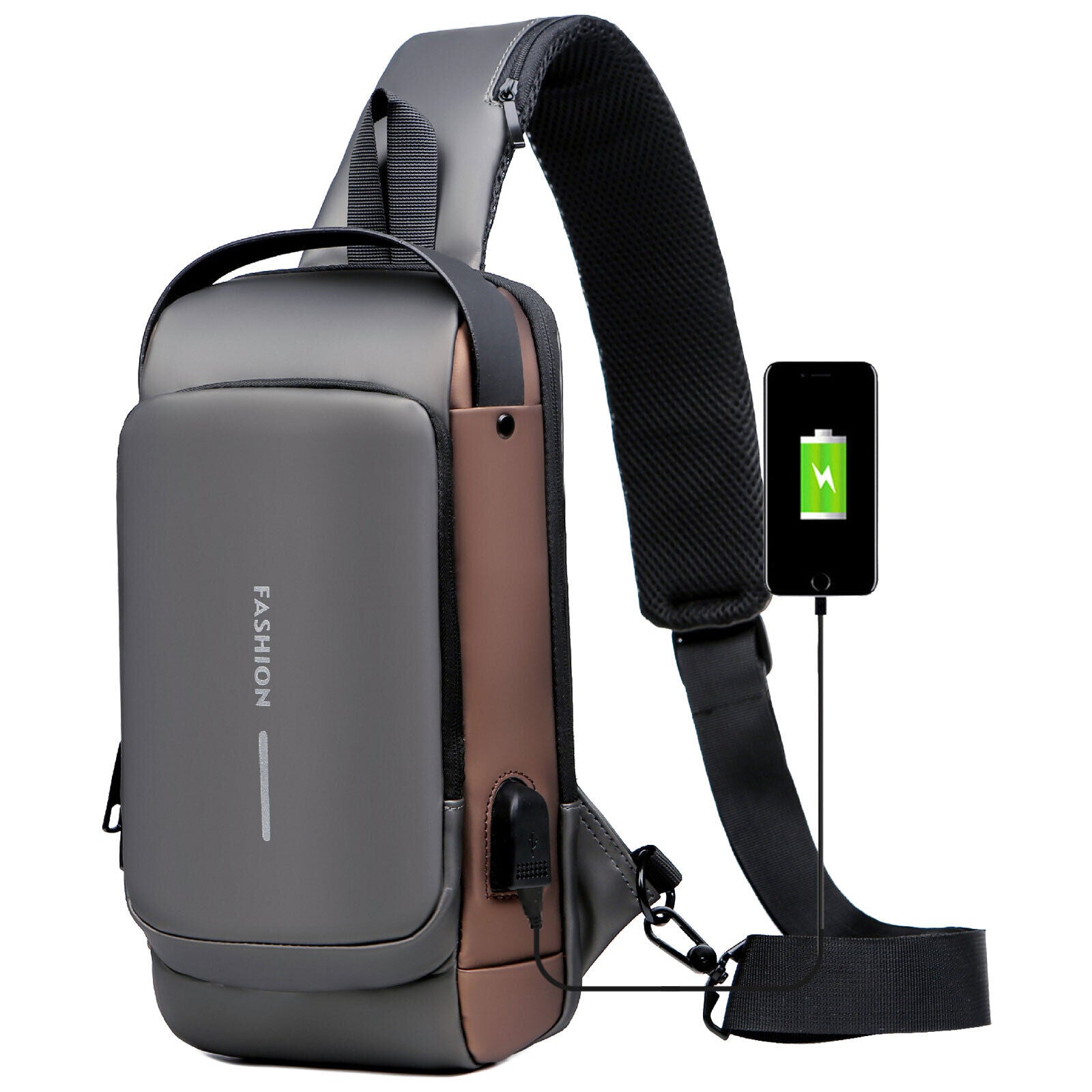 Secure Crossbody Charging Bag